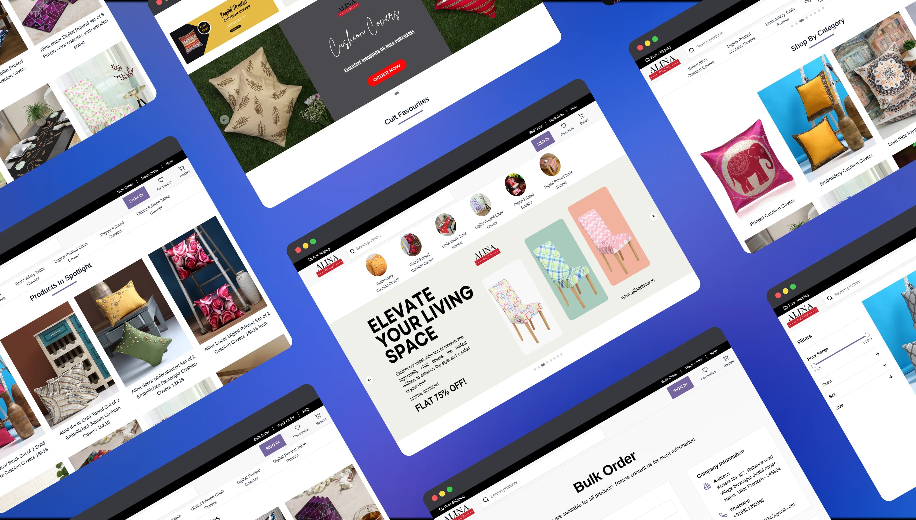 Alina Decor - Home Décor E-commerce project by Dzentra