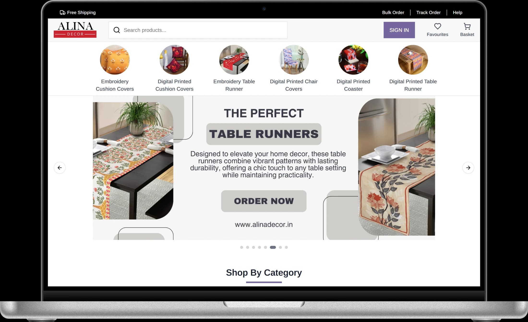 Alina Decor web screenshot 1 showing key features and user interface