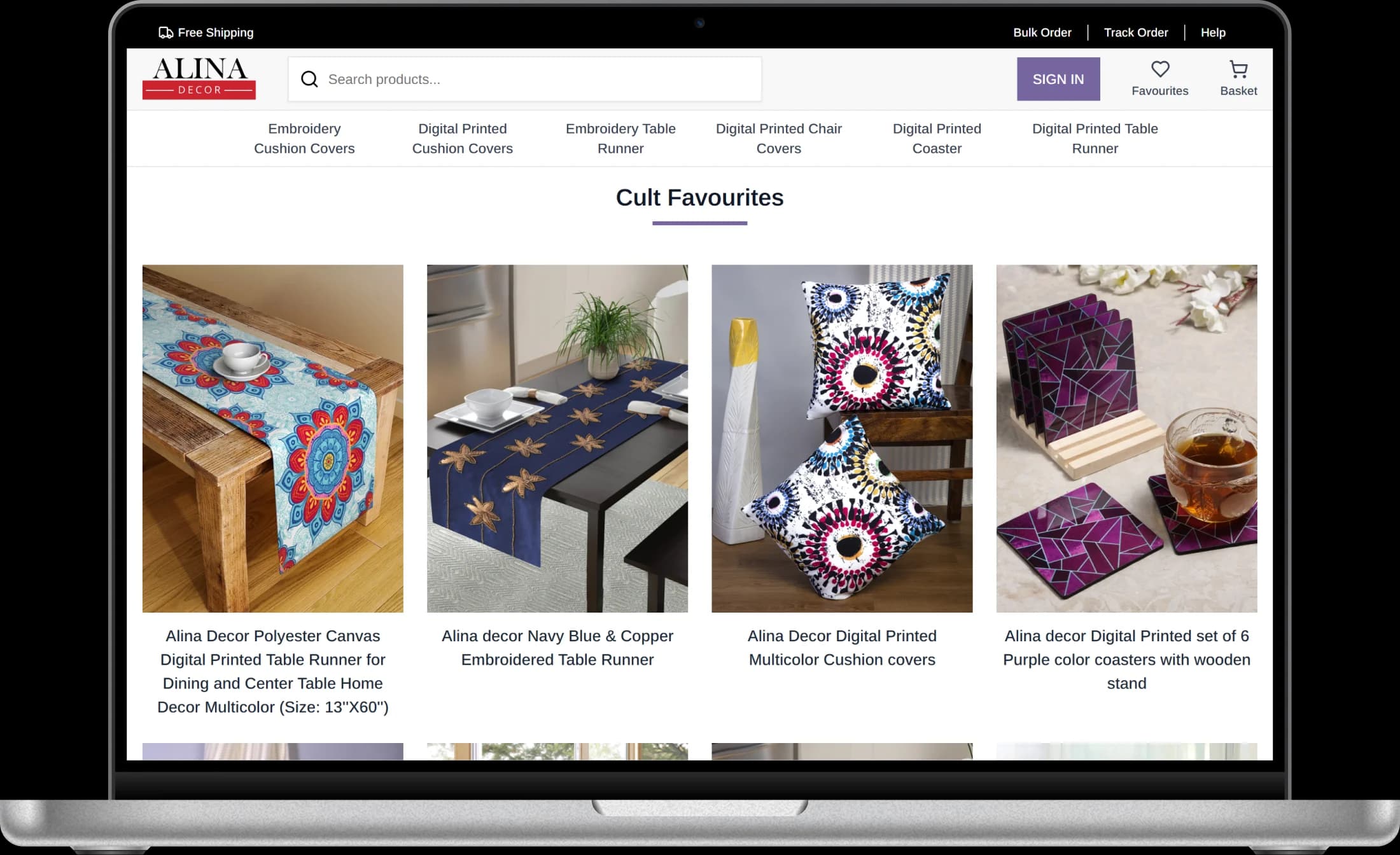 Alina Decor web screenshot 4 showing key features and user interface