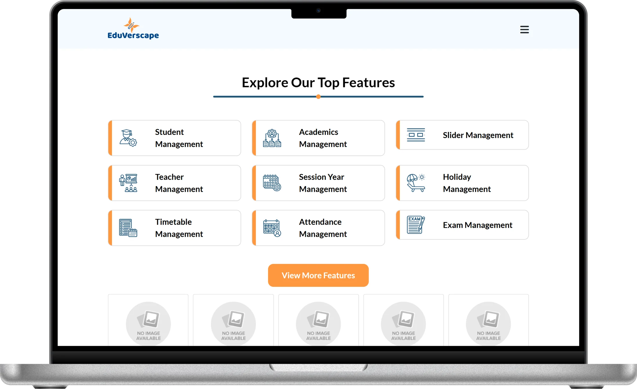 Eduverscape web screenshot 2 showing key features and user interface