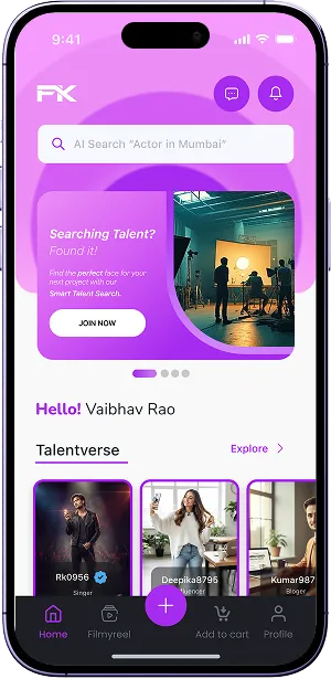 Filmykart mobile app screenshot 1 showing key features and user interface