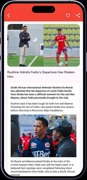 Msimbazi Leo mobile app screenshot 4 showing key features and user interface