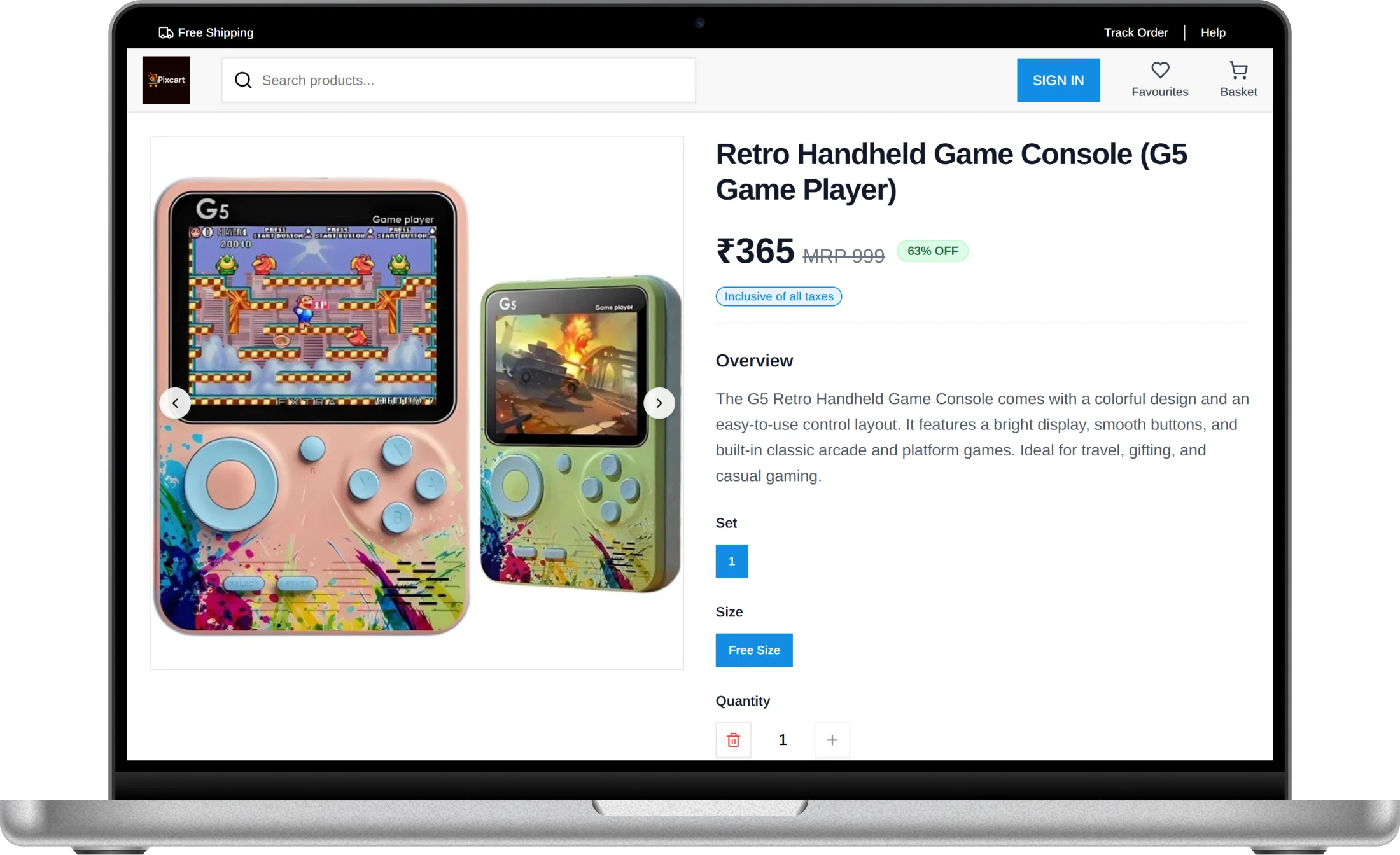 Pixcart web screenshot 4 showing key features and user interface