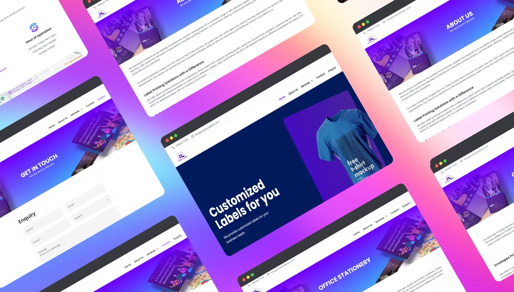 Prabhu Labels - Manufacturing & Printing project by Dzentra