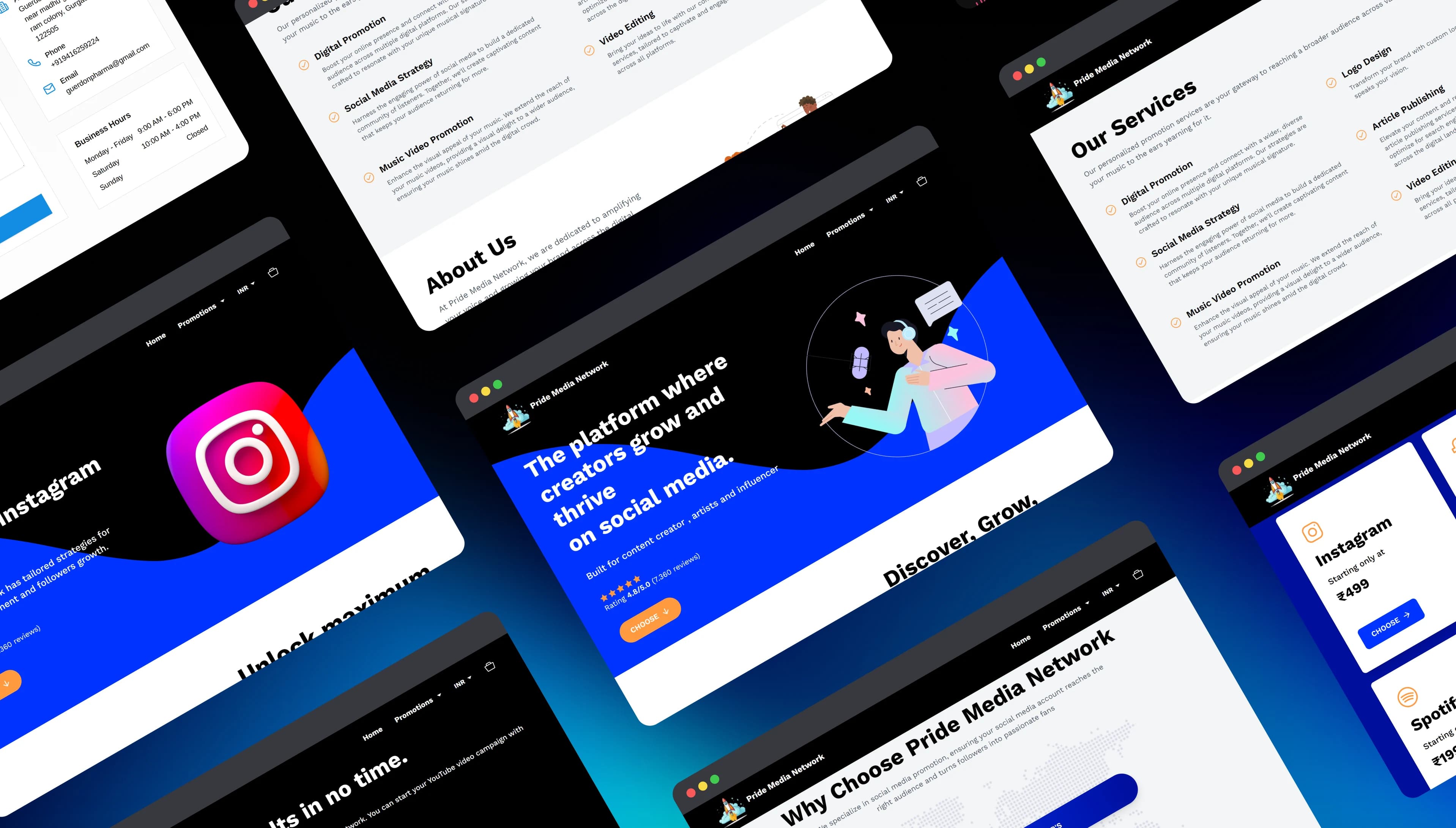 Pride Media Network - Music Promotion & Digital Media Services project by Dzentra