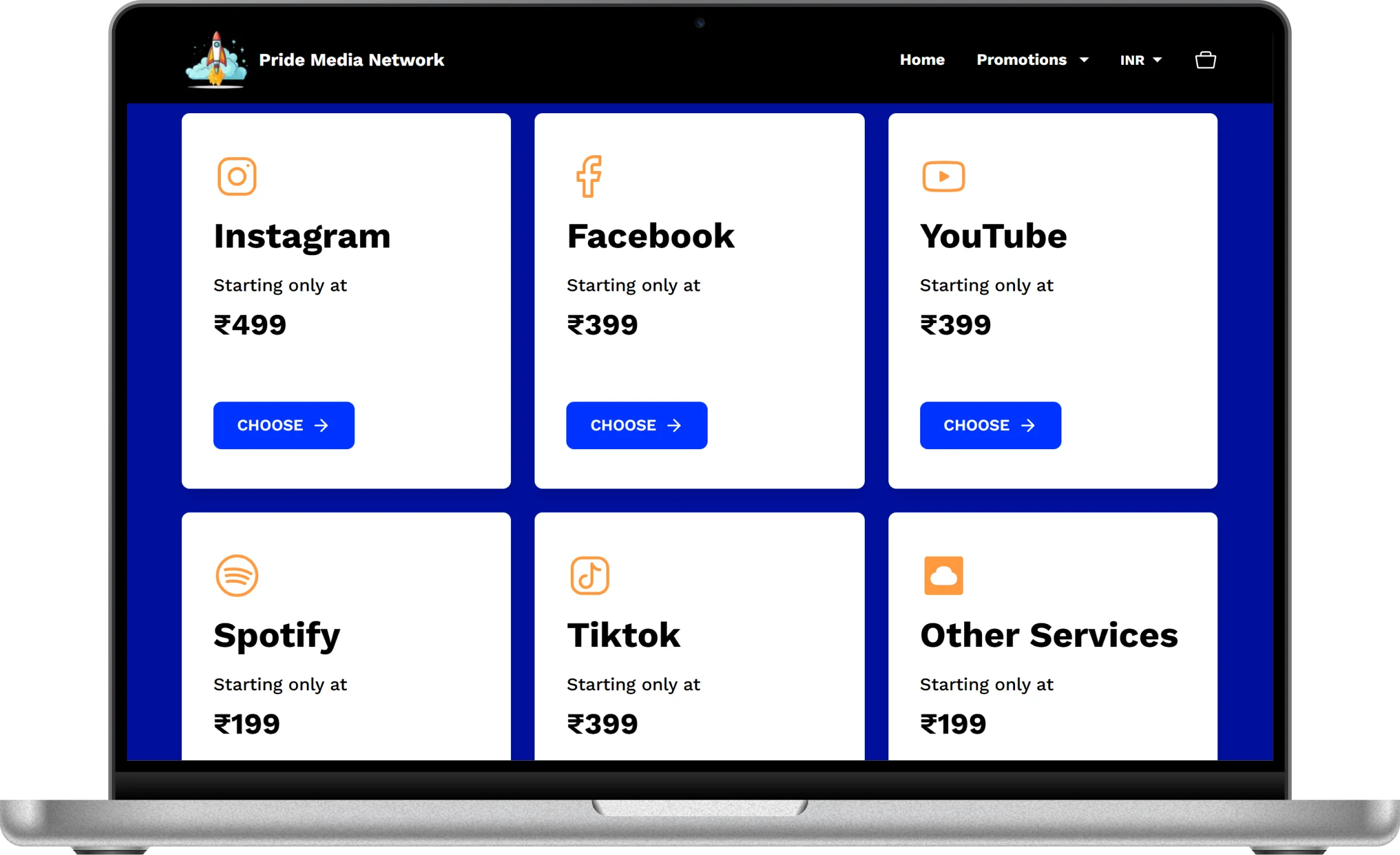 Pride Media Network web screenshot 4 showing key features and user interface