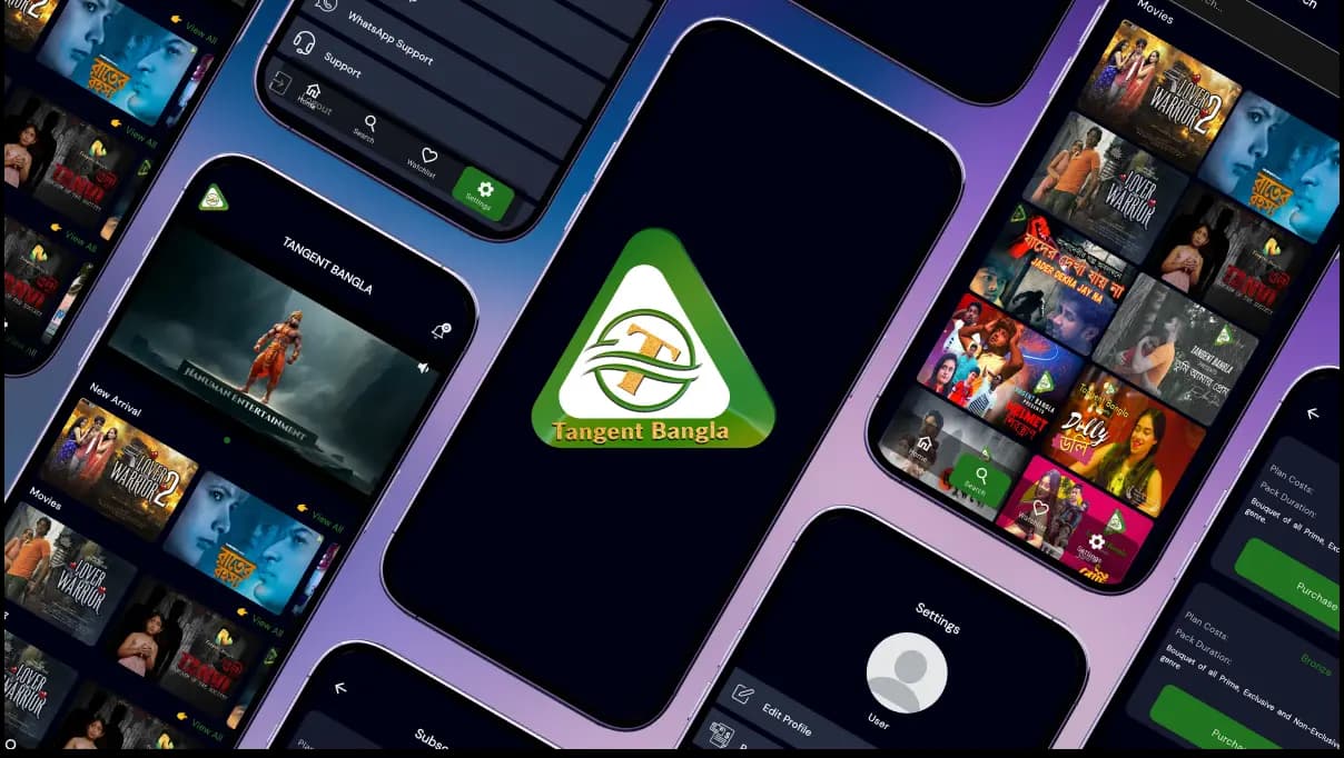 Tangent Bangla - OTT & Entertainment project by Dzentra