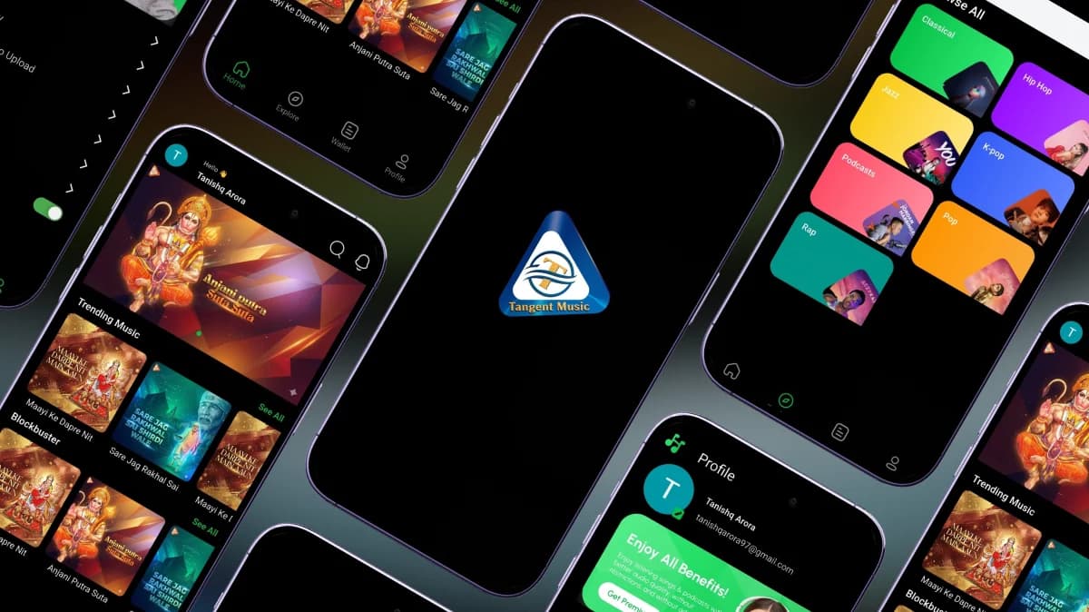 Tangent Music - Music Streaming & Entertainment project by Dzentra