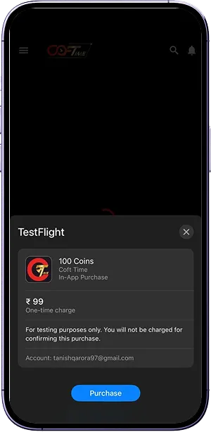 Coft Time mobile app screenshot 4 showing key features and user interface