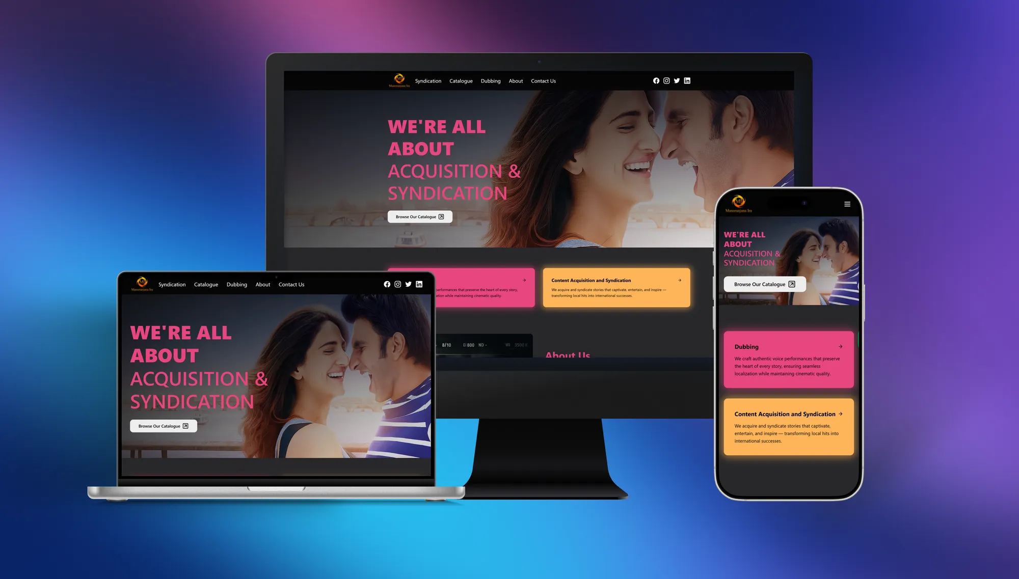 Manoranjana Ira - Content Syndication & Dubbing Solutions