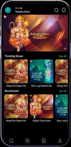 Tangent Music mobile app screenshot 2 showing key features and user interface
